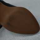 Athlefit Cowboy Boots for Women Vintage Embroidered Country Western Cowgirl Boots Low Chunky Heel Pointed Toe Mid Calf Boots  , 7