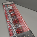 LaRibbons Christmas Wrapping Paper Set, Classic Santa & Snowflake & Plaid Design with Gift Bow & Ribbons & Tags, Perfect for Holiday, Season Party, 30 Inch X 10 Feet (4Rolls, 100 sq.ft.ttl.)