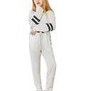 Girl's Sweatsuits Clothing Lounge Sets Athletic Sweatshirts and Sweatpants White 140