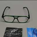 FEISEDY Retro Aviator Reading Glasses Square Readers with Spring Hinge Blue Light Reading Glass for Women Men B0068