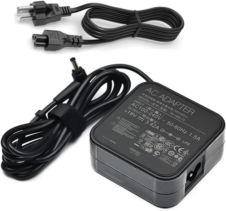 Genuine ADP-65GD D B AD10500 19V 3.42A 65W 4.5x3.0mm EXA1203YH PA-1650-48 78 AC Adapter Compatible with ASUS PRO MSI Modern 14 M14 P14 15M Laptop Power Supply Charger