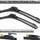 ATTKE OEM Quality Front Windscreen Wiper Blades for Dodge Durango 2004-2009/Honda CR-Z 2011-2016 (26+21 Front Windshield Wiper Blade Set)