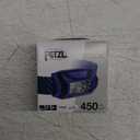PETZL Tikka CORE Headlamp - Rechargeable, Compact 450 Lumen Light with Red Lighting, for Hiking, Climbing, and Camping - Blue (One Size)