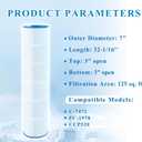 Pool Filter Compatible with C-7472, FC-1978, CCP520, 817-0131, Clean and Clear Plus 520, PCC130/-M/PAK4, 4 125 sq. ft., 4 Pack
