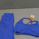 ABOCIW Women's Seamless Workout Sets Racerback Sports Bra Crop Tank Top High Waist Leggings 2 Piece Gym Yoga Outfits (Medium, Cutout Black)