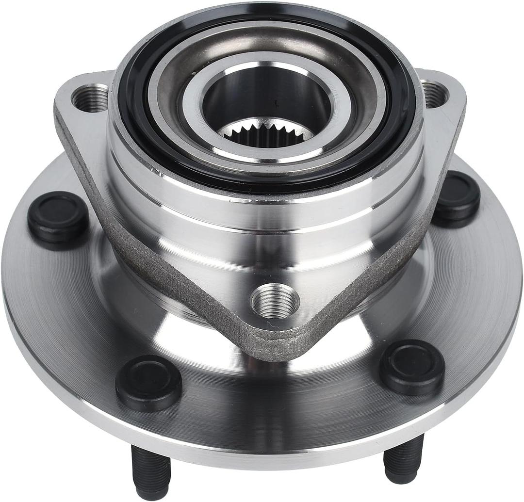 KUSATEC 515006 Front Wheel Bearing and Hub Assembly Compatible with 1994-1999 Dodge Ram 1500, 5 Lug Bolts without ABS