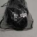 Zenoplige Mask Fins Snorkel Set, Snorkeling Gear for Adults, Panoramic View Snorkel Mask Anti-Fog, Adjustable Dive Flippers, Dry Top Snorkel and Travel Bag, Scuba Gear for Swimming Snorkeling Diving (Large-X-Large, Black)