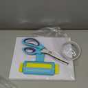 Paper Crimper Tool, 9" Pinking Shears, 100 Sheets Glossy Thin Inkjet Paper 8.5 x 11 Inches with Double Sided Tape for Chip Bags Crafting for Inkjet Printer, DIY Crafts Arts, Scrapbooking (White Photo Paper)