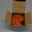 ANRODUO Pack of 2 Orange Outdoor Pillow Covers for Patio Furniture Decorative Farmhouse Linen Cushion Sham Outdoor Waterproof Outside Square Pillowcase for Garden Balcony Summer Decor 18x18 Inch