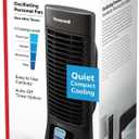 Honeywell QuietSet Personal Table Fan, Oscillating Personal Desk Fan with Quiet Operation, 4 Levels of Power and Sound, Black, HTF210B