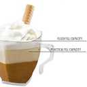 Elegant Clear Square Plastic Coffee Mugs (8 oz., Pack of 8) - Sturdy, Convenient & Stylish Drinkware - Perfect for Celebrations, Home Dining & Gatherings