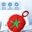 Joyleop for Airpods 4 Case - for Women Girl Girly Kids Cute Funny Unique Kawaii 3D Cartoon Tomato Design Soft Silicone Protective Case for Airpods 4th Gerneration 2024 Cover with Keychian