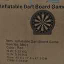Giant Dart Board Inflatable with Pump, Outdoor and Indoor Soccer Sport Kick Dartboard for Kids and Adults, Waterproof Darts Board Yard Game with 20 Golf Balls, 4 Sticky Balls, 2 Soccers