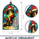 2 x Tuxedo cat Ornament - Tuxedo Cats Gift - Cats Christmas Ornament - cat Lover Gifts for Women - Christmas Ornament 2025 - White Elephant Gifts - Xmas Tree Funny Decoration