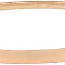 VONMELLI Skinny Metal Cinch Belt for Dress Stretch Thin Waist Belt for Women Gold/Silver (Fit Waist 30"-33" Inches, 3-smooth Buckle Gold)