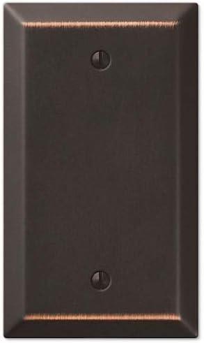 Colester Direct Metal Oil Rubbed Bronze Wall Switch Plate Outlet Cover Toggle Rocker GFI (Blank Plate)