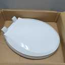 KOHLER 20111-0 Brevia, Slow Close Toilet Seat, Round Toilet Seat, Grip-Tight Bumpers Quick-Attach Hardware, White