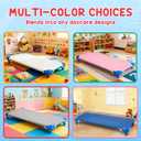 Comfyanno Cot Sheets for Daycare Toddler Size - Fits 23" x 40" Cot, 10 Pack Bulk, Daycare Essentials, Soft & Comfortable Fitted Cot Cover, Preschool Kids Nap Time Sheets, Brushed Microfiber - White
