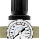 Beduan 1/4"NPT Air Pressure Regulator for Compressed Air System with Gauge,Bracket OR-02