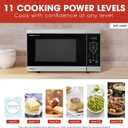 SHARP Countertop Microwave Oven with Removable 12.4" Carousel Turntable, 1100 Watt, 1.4 Cubic Feet, Stainless Steel