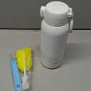 Portable Bottle Warmer for Travel - 17oz Bottle Warmer with 2-Min Heating, Precise Temp Control (98F-158F) & IPX6 Waterproof Design | Milk Warmer, Bottle Warmer On-The-Go for Car, Outdoor (White)