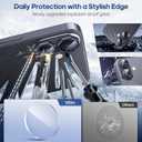 2 x Xfilm for iPhone 17 Camera Lens Protector Nut, Individual Metal with 9H Hardness, Scratch-Proof Camera Screen Protector, Stylish Accessories, Case Friendly (Black)