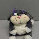 12inch Angry Cat Stuffed Animal Toys, Cute Cat Kitten Plush Soft Kawaii Anime Plush Wicked Black Cat Plushies for Kids Birthday Christmas