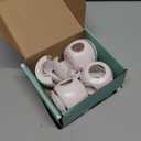 Child Safety Door Knob Cover (4 Pack) Hard-to-Remove Dual-Lock Door Handle Covers for Kids - Reusable Baby Proof Door Knob Locks - Installs Easily, No Tools Needed (White)