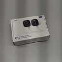 2K Cameras for Home Security-Outdoor/Indoor Camera for Dog/Cat/Pet/Nanny/Baby/Elderly, Color Night Vision, White Light, Siren, 24/7 SD Recordings, Works with Alexa, Plug in (C1-White-2pack-2.4G)