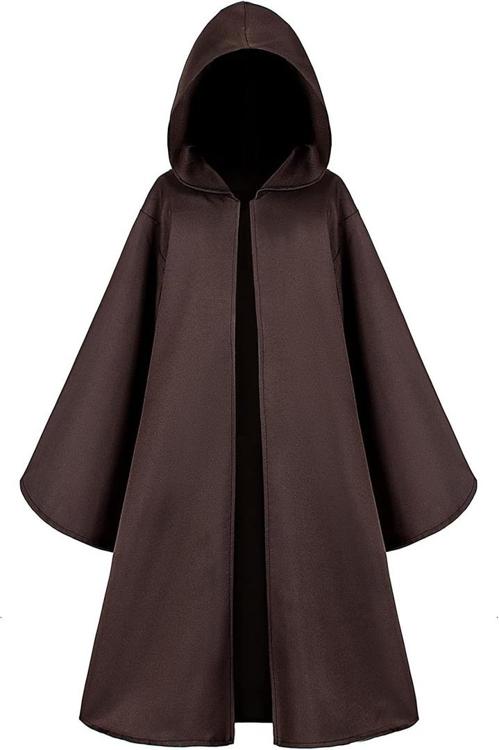 TOGROP Knight Costume for Kids Robe Hooded Cloak Boys Girls Cosplay, 12-14 Years