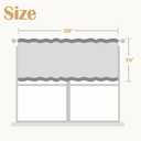 jinchan Ruffled Valance Curtain Linen Kitchen Window Valance for Living Room Bedroom 18 Inch Farmhouse Cottage Shabbychic Style Light Filtering Small Window Treatment 1 Panel Crude