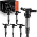 A-Premium 6PCS Ignition Coil Packs Compatible with Land Rover and Volvo Vehicles - S60 2011-2016, S80 2007-2015, V60 2015, V70 2008-2010, XC60 2010-2016, XC70 2008-2015, XC90 2006-2014