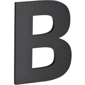 uxcell 3D House Letter (B), 2.48 Inch Acrylic Self Adhesive Modern Mailbox Numbers for Home Door Hotel Address Sign, Matte Black