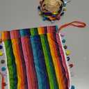 3pcs Mexican Dog Costume with Dog Sombrero Hat Accessories for Small Puppy Kitten Halloween Dress Up Party