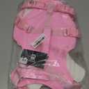 Escape Proof Dog Harness,Lightweight Full Body Harness for Walking Running Traning Hiking, Adjustable No Pull Pink Dog Harness with Lift Handle and 3 Leash Clip for Medium Large Dogs,Pink