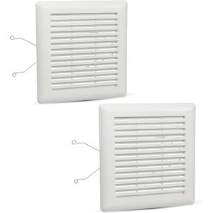 BlueStars 2 Packs C350GN S97017068 Bathroom Ceiling Fan Grille with Springs - for Bathroom 695 696N Vent Fan Cover 690 693 VC305C3N 695 Ventilation Broan-NuTone Wall-Mount Exhaust Fans 9-1/8" x 8-3/4"