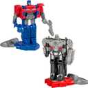Transformers One Robot Battlers Action Figure 2-Pack, 4.5-Inch Optimus Prime (Orien Pax), 4.5-Inch Megatron (D-16), Interactive Toys for Boys and Girls Ages 6 and Up