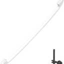 Upgraded WB15X10048 Oven Handle Compatible with GE Hotpoint Oven Handle Replacement White General Electric Range Stove Parts AP2021197 JGBP30WEA1WW JBP24WB4WW Parts with Screws