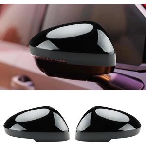 Rear Side Mirror Cover Protector Compatible for 2025 2026 Nissan Kicks with LED Light Kicks Mirror Cover Exterior Decoration
