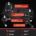 Engine Motor and Transmission Mount Kit Compatible with 2004-2006 ES330 3.3L V6 &2004-2006 Camry 3.3L V6 & 2004 2005 2006 2007 2008 Solara 3.3L V6 AUTO 4PCS OE: A4239HY A4236 A4212 A4207