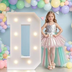 JoyMuse Marquee Letters 3 Feet Tall, Light Up Letters 3FT with Lights, Large Letters for Party, Letter D Light Up Letters for Baby Shower Wedding Proposal Graduation Birthday Decorations