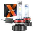 SEALIGHT H11/H8/H9/H16 LED Bulbs, 30,000LM 600% Super Brighter H11 Halogen Replacement Bulbs, 6000K Xenon White H11 H8 H9 Headlight Blubs, Plug and Play, Pack of 2