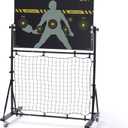 [Upgraded] A11N Pickleball Practice Rebounder, Adjustable Angle Dual-Sided Pickleball Dink Pad - Dink Board for Forehands Backhands Training