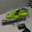 Mueller UltraStorm Leaf Blower Cordless Electric, with 2 Batteries and Charger, 140 MPH 20 V Powerful Motor, 2 Speed Levels, 1hr Charge, Lightweight, Blowers for Lawn Care, Blower for Snow (Green)