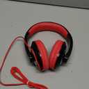 rockpapa Comfort Kids Headphones for School, Lightweight Childrens Boys Girls Teens Over-Ear Headphones Wired 3.5mm for CD DVD Player Tablet Phone Travel Black/Red