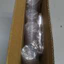 TOFLEN 50 Pack 3 oz Round Mini Dessert Cups with Spoons Clear Plastic Dessert Shooter Cups for for Party, Yogurt, Parfait, Cheesecake, Pudding, Jello and Appetizers