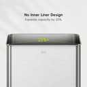EKO Mirage X 80 Liter / 21.1 Gallons Motion Sensor Trash Can, Automatic Large Kitchen Trash Can Touchless, Stainless Steel