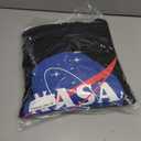 Popfunk Classic NASA Circle Logo Men's Hoodie with Front and Back Print (Black, XL)