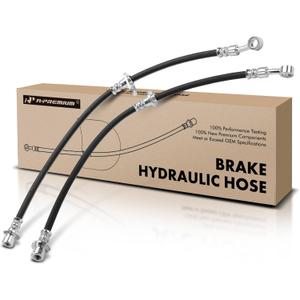 A-Premium Front Driver and Passenger Brake Hydraulic Hoses Compatible with Select Acura and Honda Models - TL 2004-2008, TSX 2004-2008, Accord 2003-2007 - Replace# 01464SDAA03, 01465SDAA03(Pack of 2)