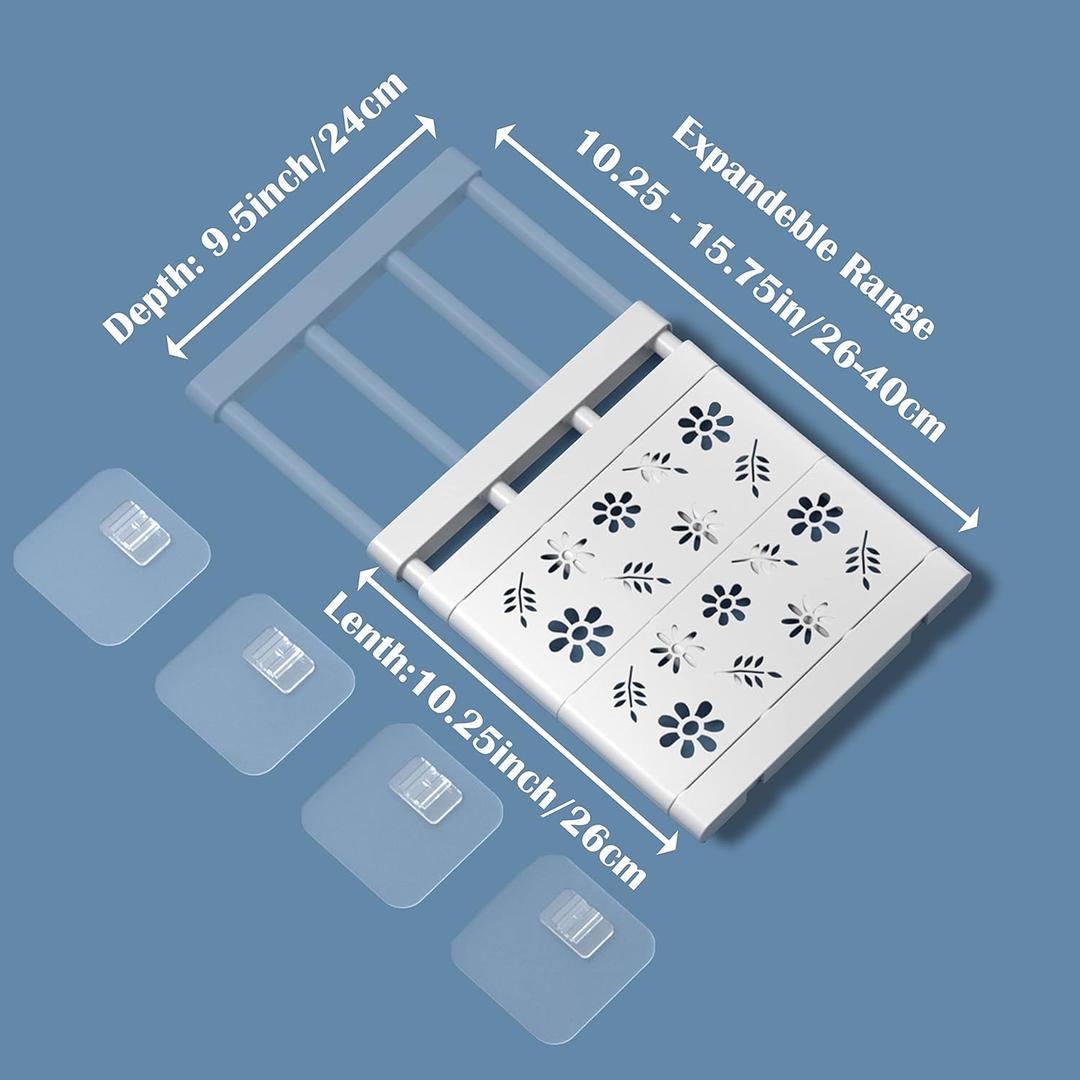 cOOva School Locker Shelves - Organizer for Small Lockers - Shelf Accessories for School & Work (2, 9.5''W/(10.25''-15.75'') L)